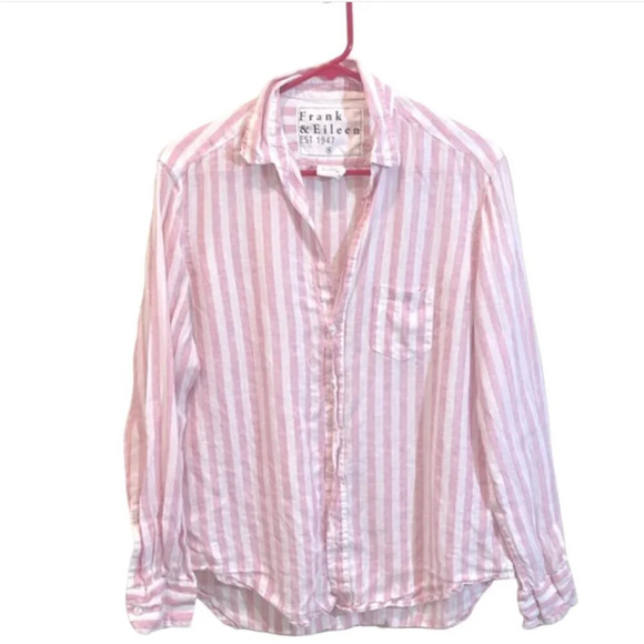 Frank & Eileen Barry Button Up Shirt Pink size small - Picture 1 of 8